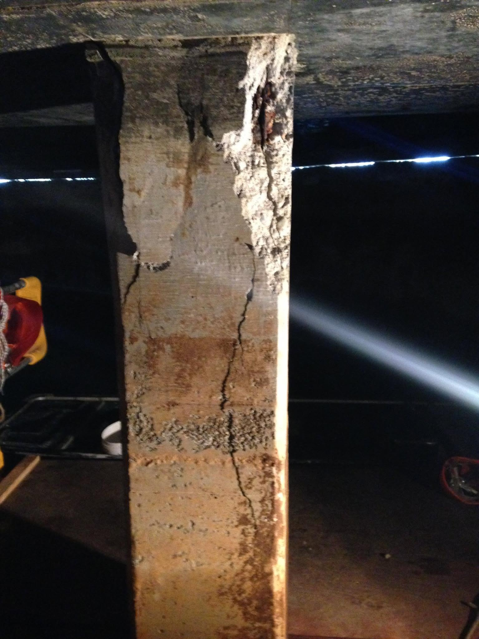 Denmark Hill concrete repair after
